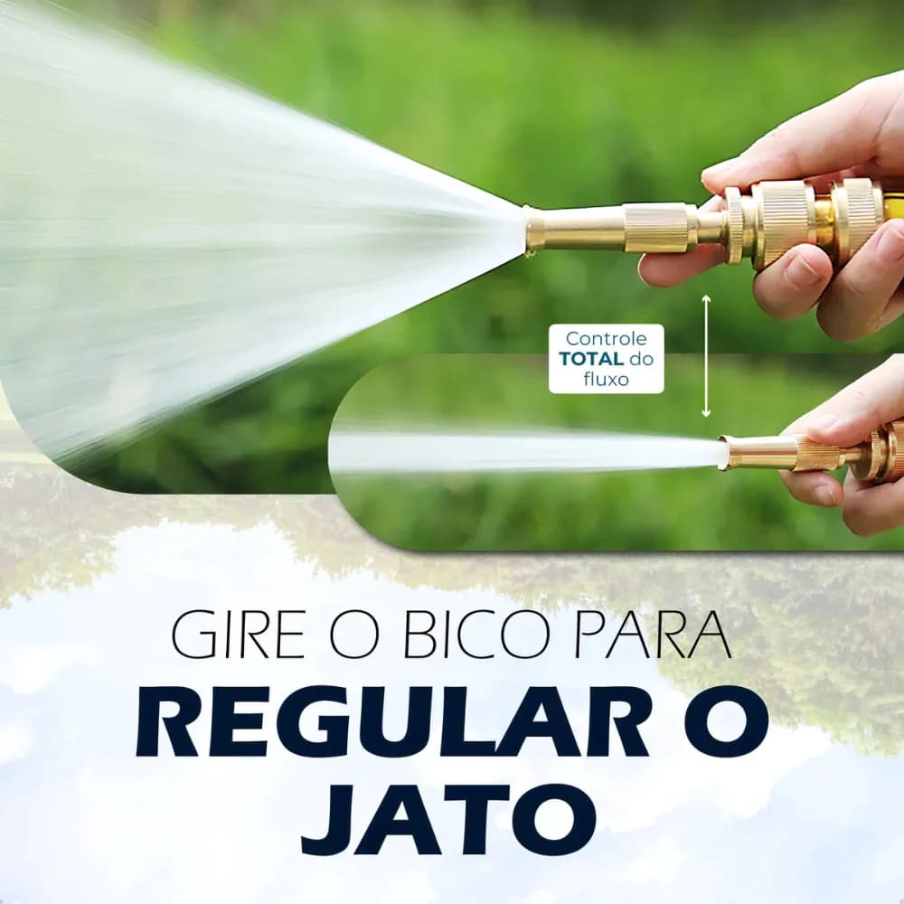 Esguicho De Alta Pressão Para Mangueira Regulável Jato Forte