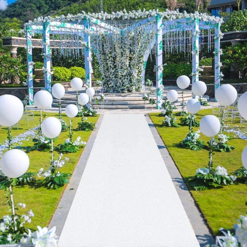 Comprimento personalizado tapete de casamento corredor tapete vermelho tapete branco interior ao ar livre evento festa casamento corredor espessura 1 mm