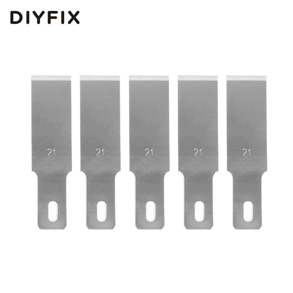 Lâminas de faca de alta precisão DIYFIX 21, ferramentas de escultura em madeira, faca artesanal de gravura, bisturi, ferramenta de corte, ferramentas de reparo pcb