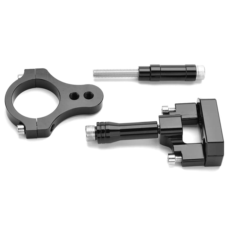 Kit suporte amortecedor esportivo preto CNC 3 peças para Yamaha YZF R3