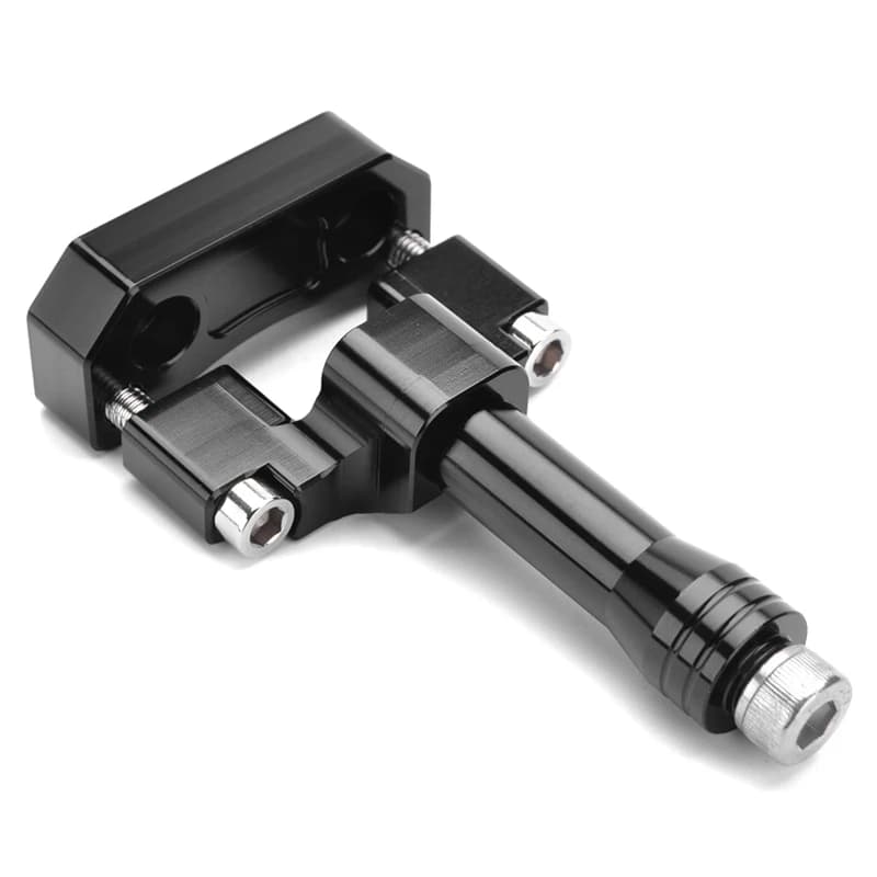 Suporte amortecedor preto CNC para Yamaha YZF R3 peça única com parafusos