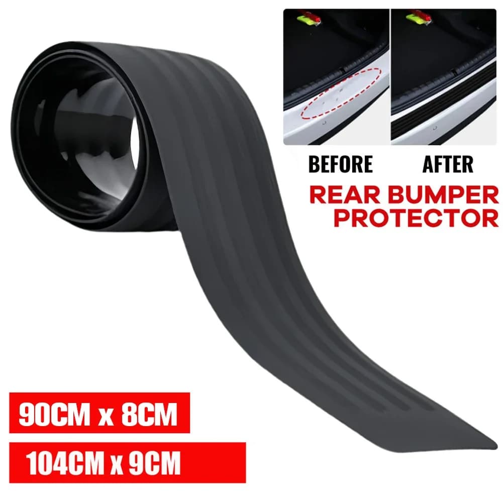 Protetor universal da placa do peitoril da porta do tronco do carro anti-risco borracha amortecedor traseiro guarda anti-colisão tira protetora