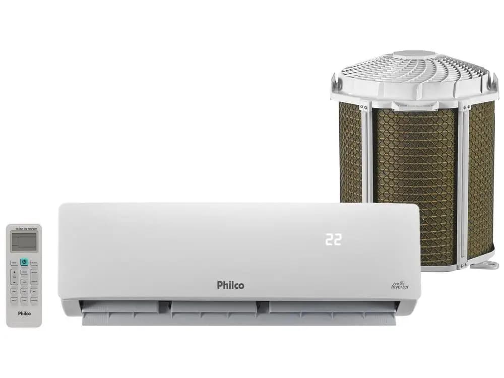 Ar-condicionado Split 12.000 BTUs Philco Eco Inverter Quente e Frio PAC12QC - 220V