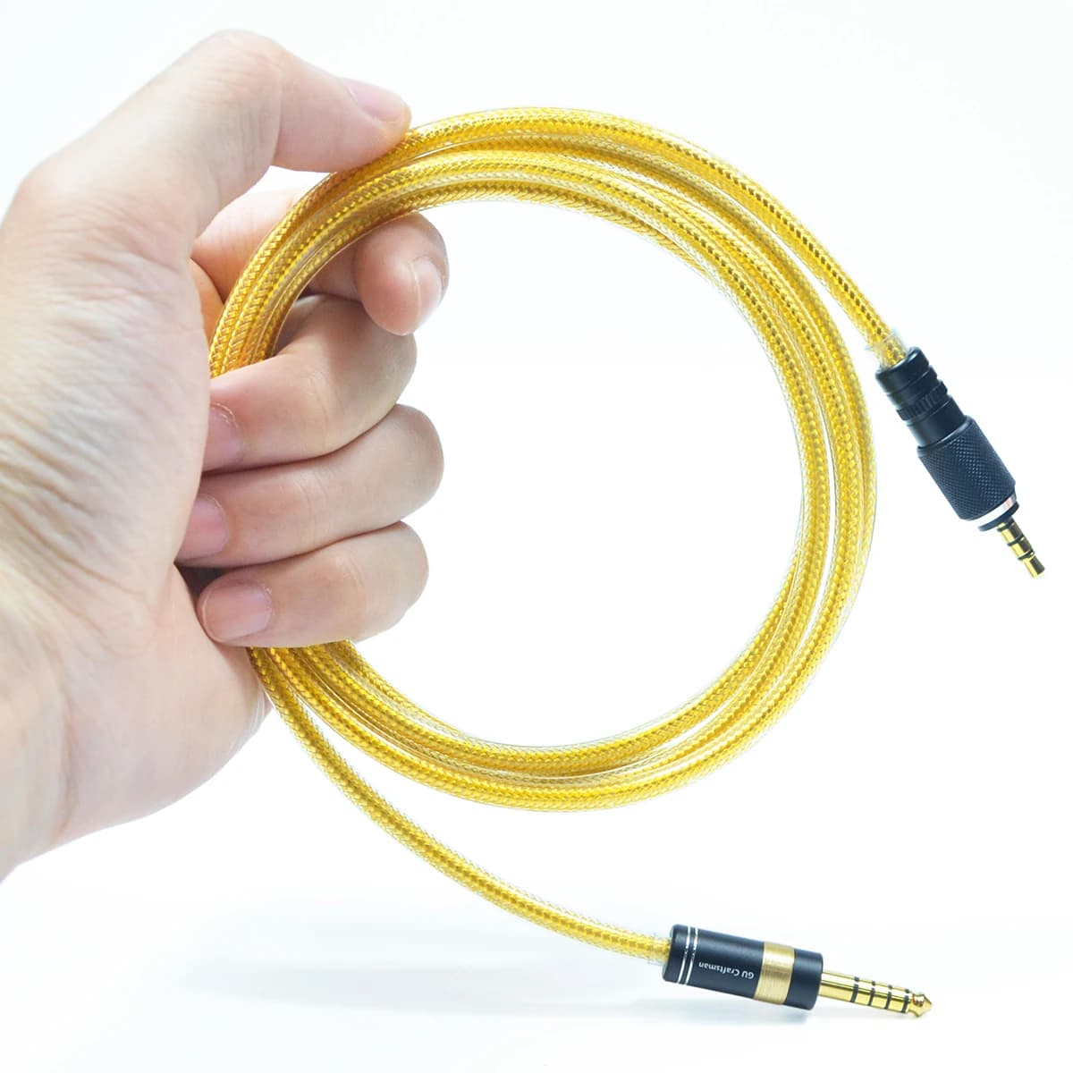 GUCraftsman 6N OFC Cabo de atualização de fone de ouvido com camada de blindagem de metal para Sony MDR-MV1 MDR-M1 MDR-M1ST