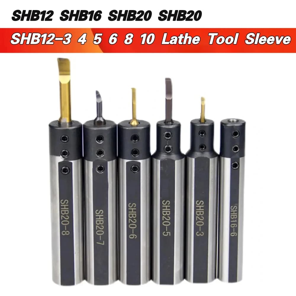 Set de mangas de ferramenta de torno pequenos SHB12 SHB16 SHB20-3 SHB20-5 SHB20-6 SHB20-7 SHB20-8 SHB20-10