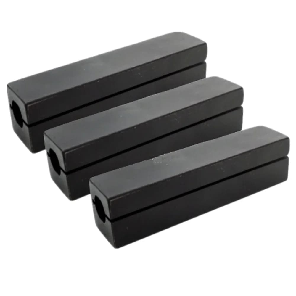 Conjunto de suportes para ferramenta de torno em tungstênio cinza com furo sísmico, 3 peças
