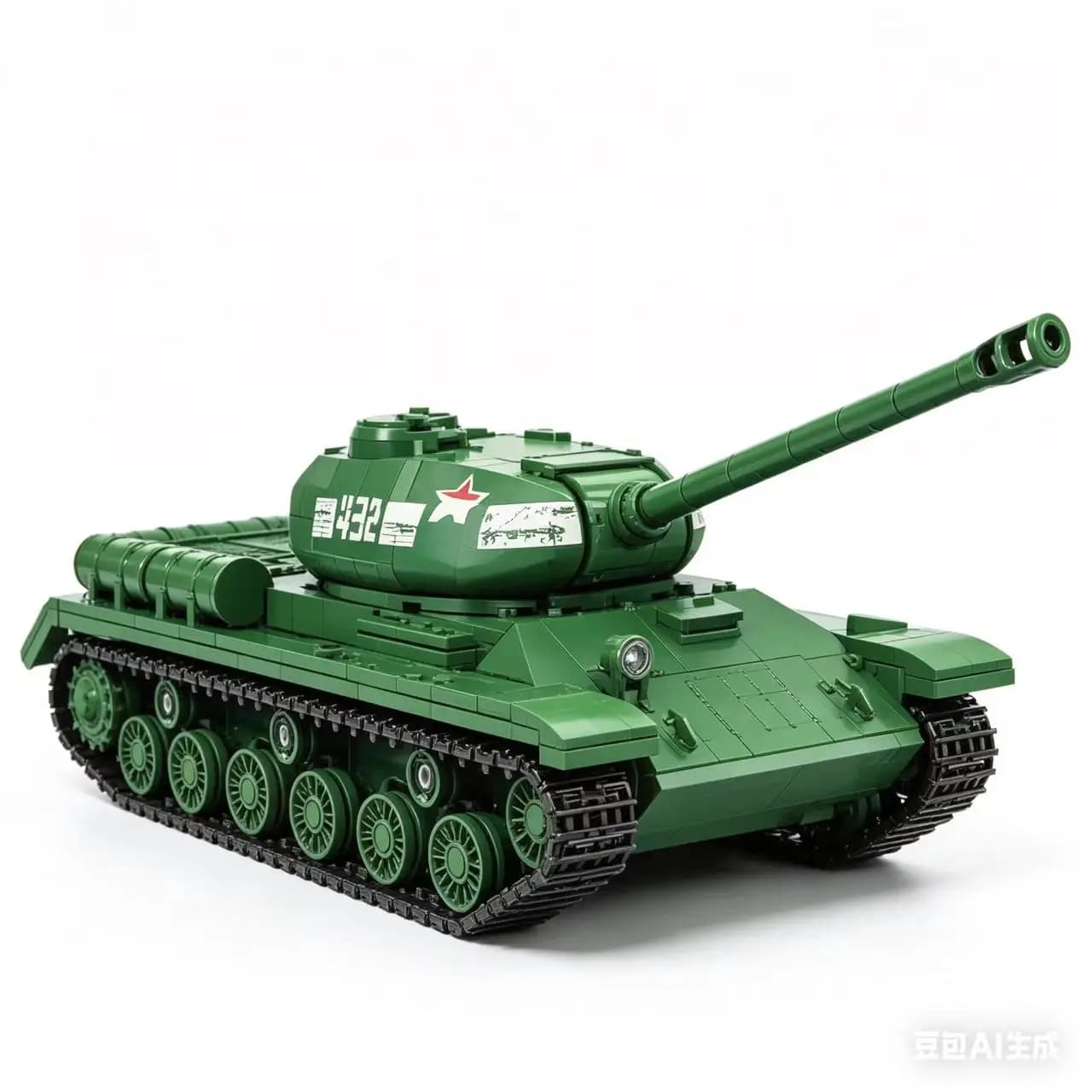 12GO97006 Conjunto de Montagem do Tanque Pesado Alemão IS-KV2 da Segunda Guerra Mundial - Brinquedo Educacional de Quebra-Cabeça com Alto Nível de Dificuldade - Modelo Militar