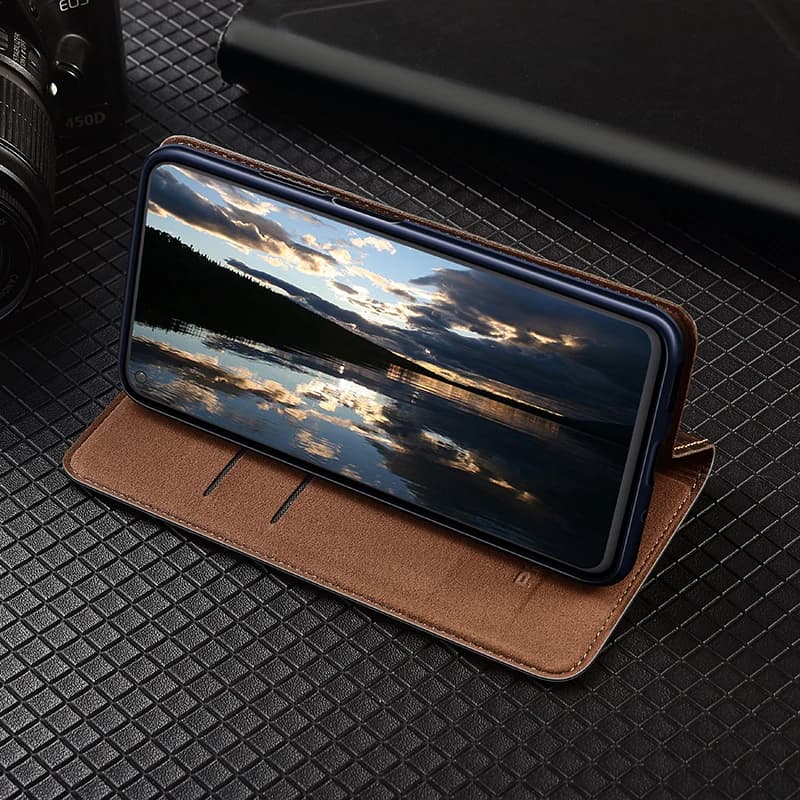 Crazy horse capa flip de couro genuíno para samsung galaxy m55 m53 m52 m51 m33 m32 m31 m31s m30 m23 m22 m21 capas de telefone