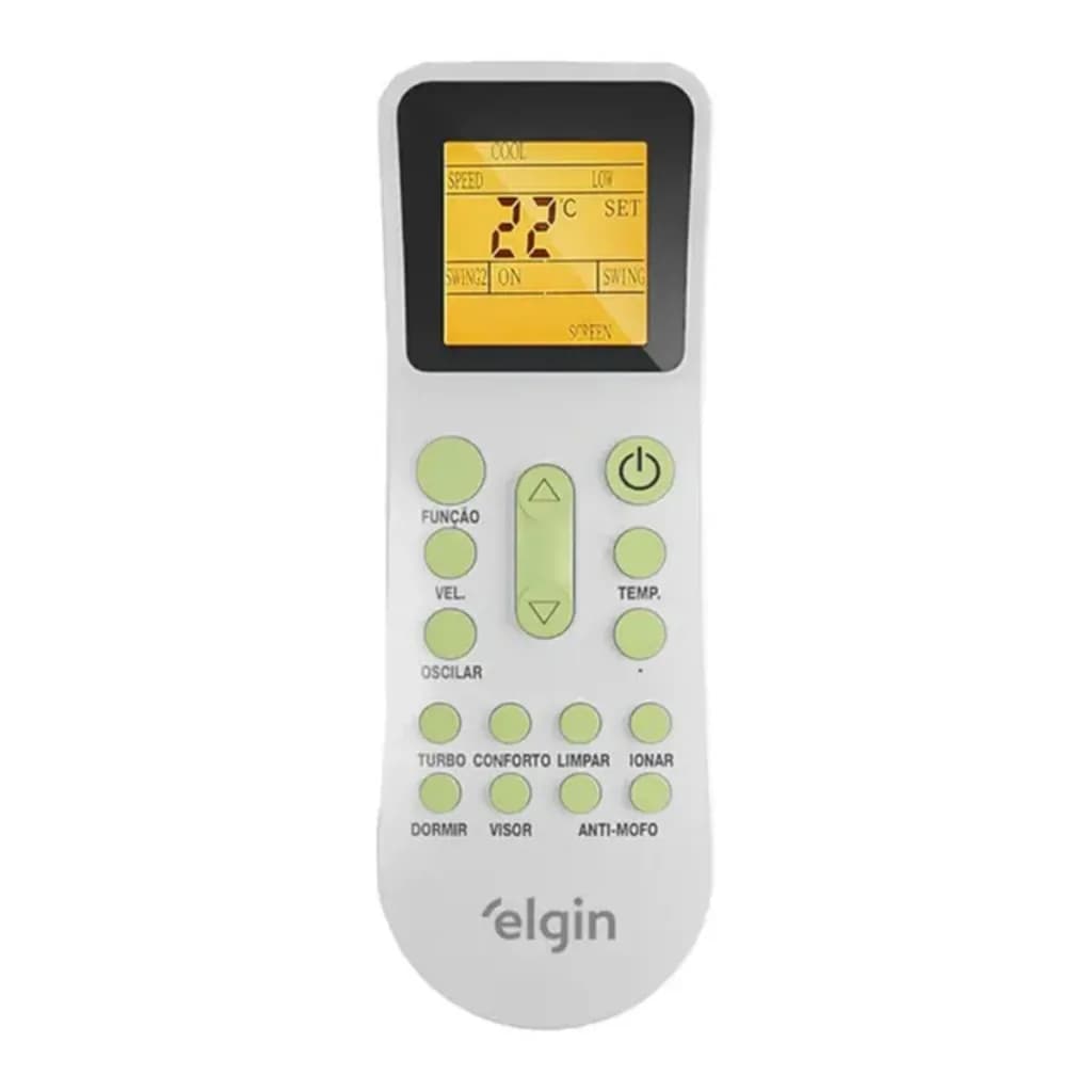 Ar Condicionado Split Elgin Branco e Azul com Logo Elgin