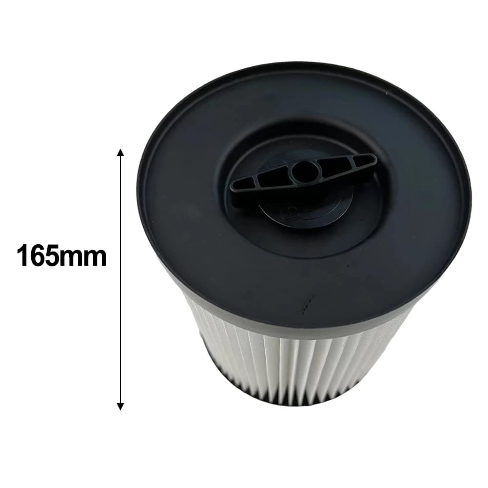 Filtro HEPA para aspirador Parkside com 165mm de altura, preto com corpo branco plissado