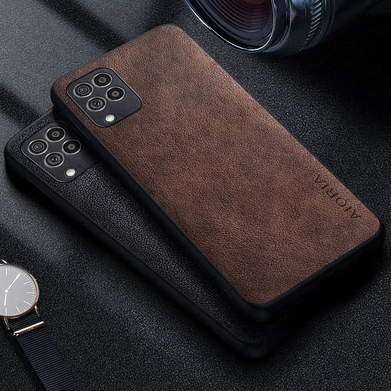 Capa de telefone de couro retrô premium para Samsung galaxy M62 M54 M53 M52 M51 M42 M34 M33 M31S M31 M23 M14 M13 M12 M11 5g capa
