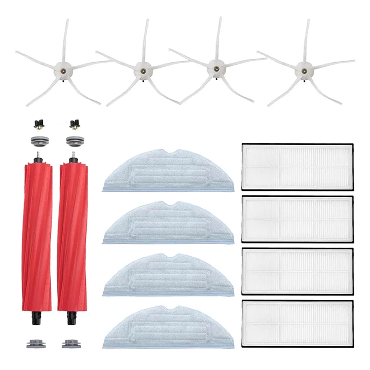 Kit de acessórios para aspirador de pó Xiaomi Roborock com escovas e filtros