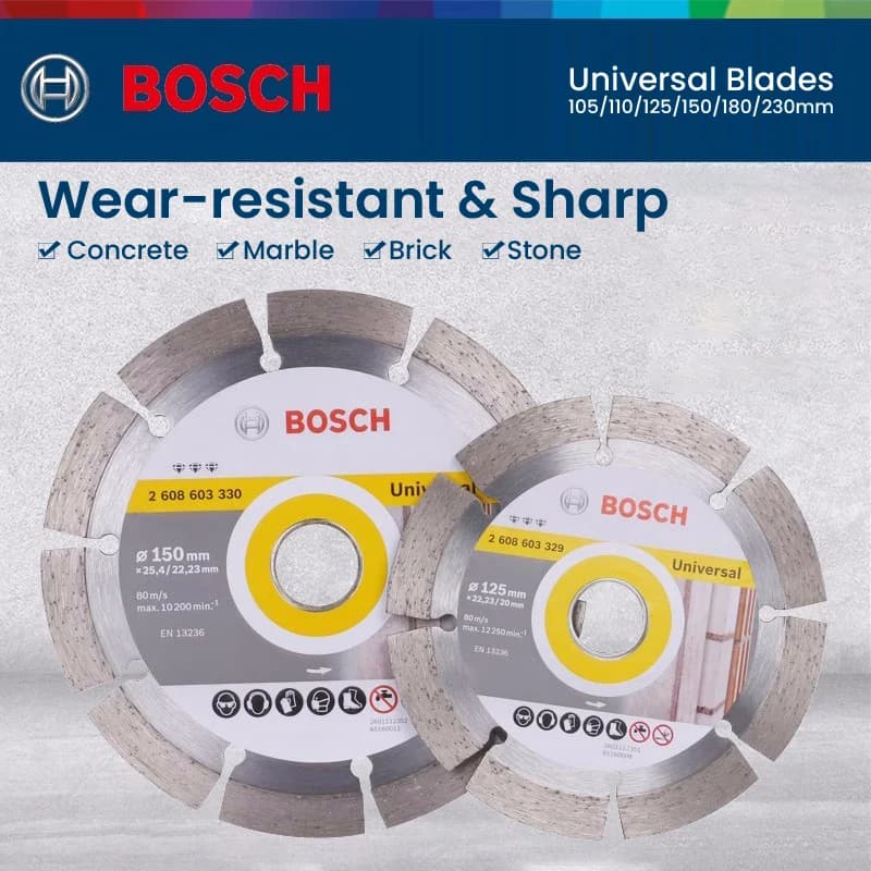 Disco de corte de diamante Bosch para corte de pedra e concreto