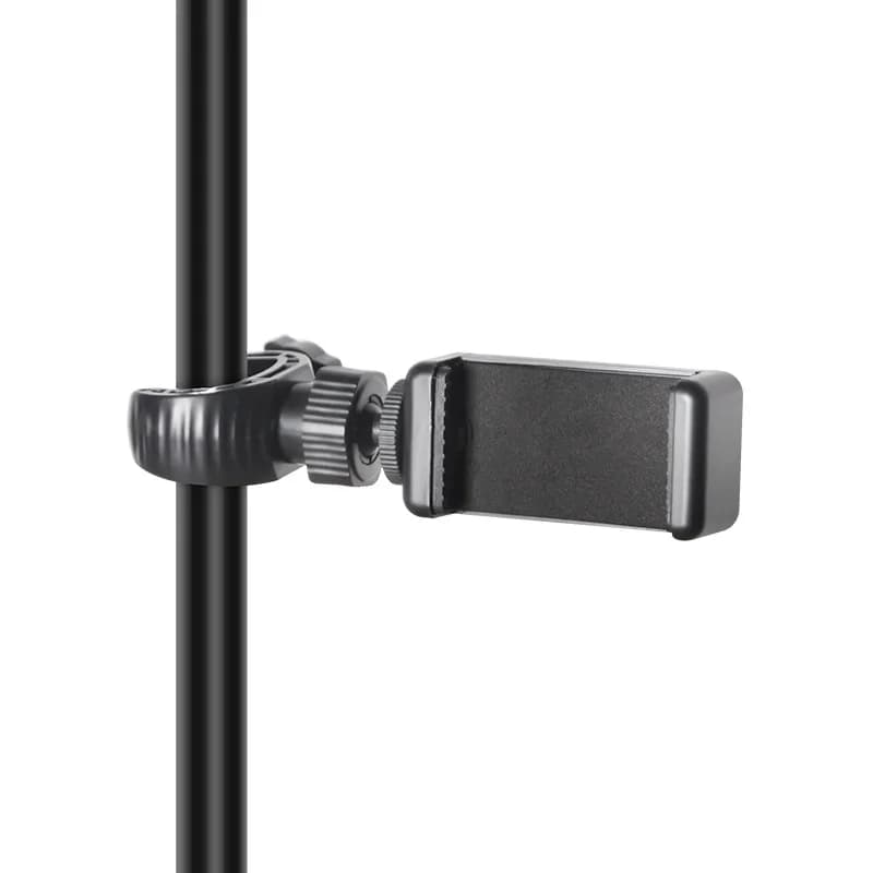 Suporte de telefone preto para celular com ajuste de rotação
