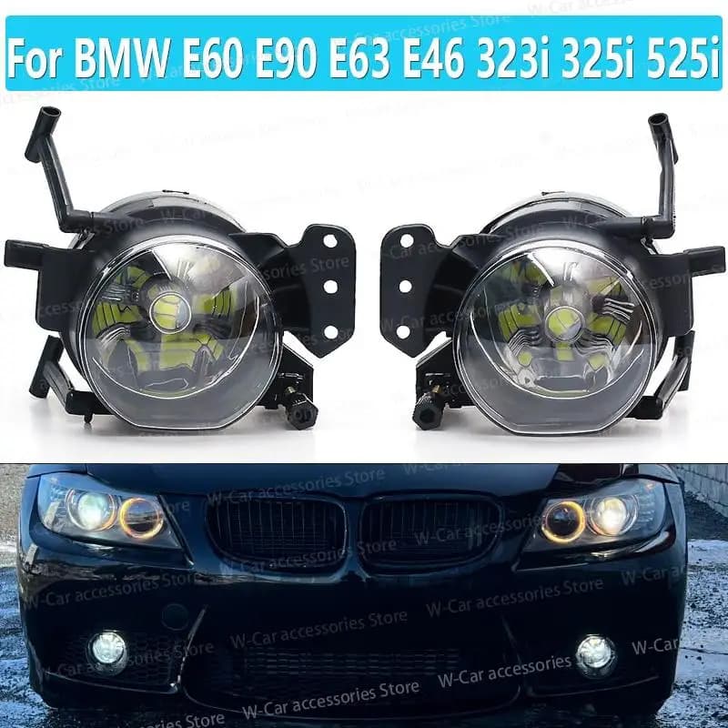 Luzes de nevoeiro do carro farol led nevoeiro lâmpadas halógenas foglights para bmw e60 e90 e63 e46 323i 325i 525i 63176920704 63176920703