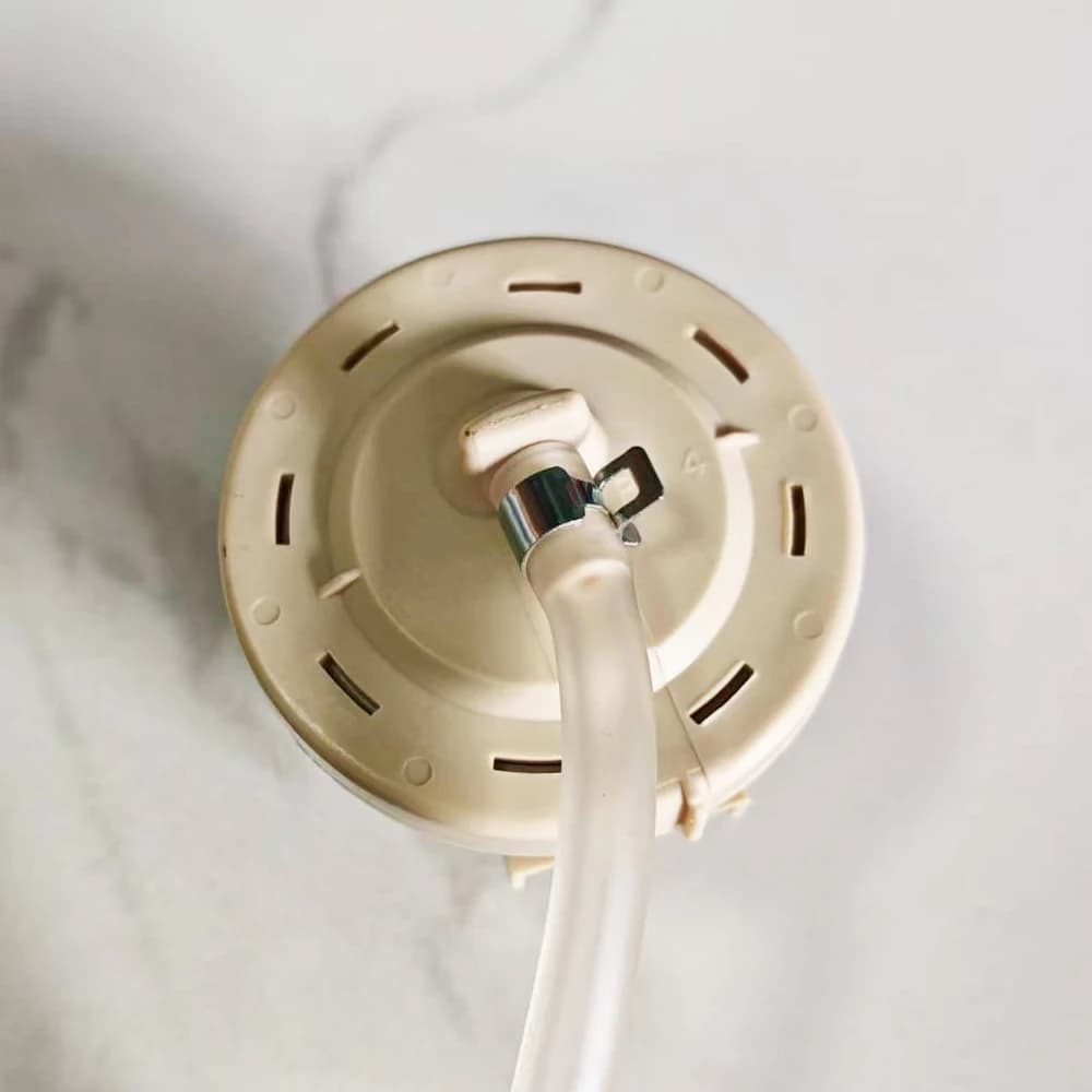 Interruptor de pressão de água bege para máquina de lavar com tubo transparente e presilha metálica