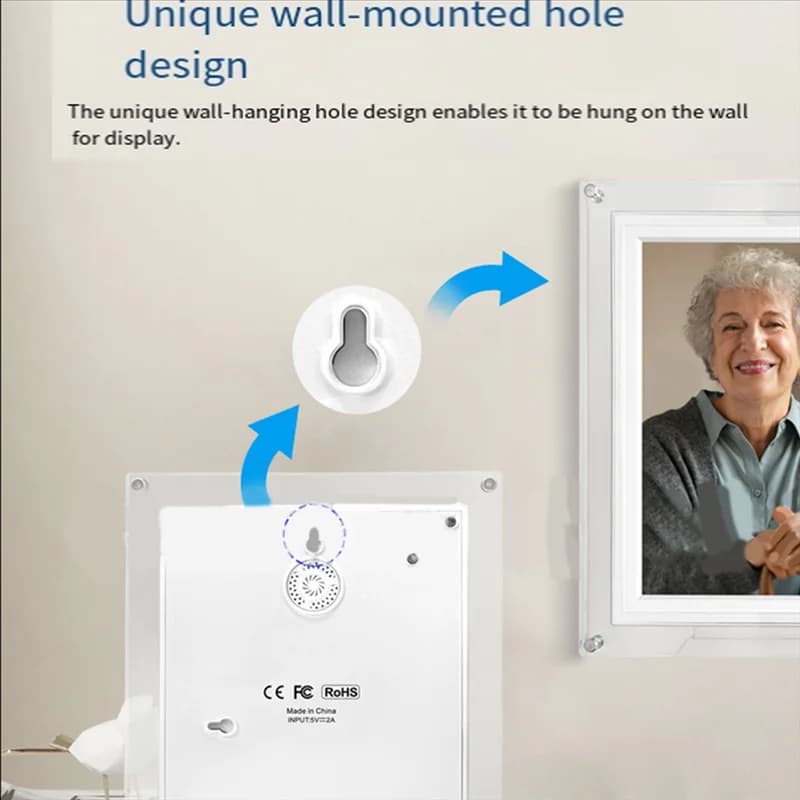 PHILE-WIFI Acrílico Digital Photo Frame 10.1 Polegadas Tela IPS 32G Memória Porta Retrato Digital