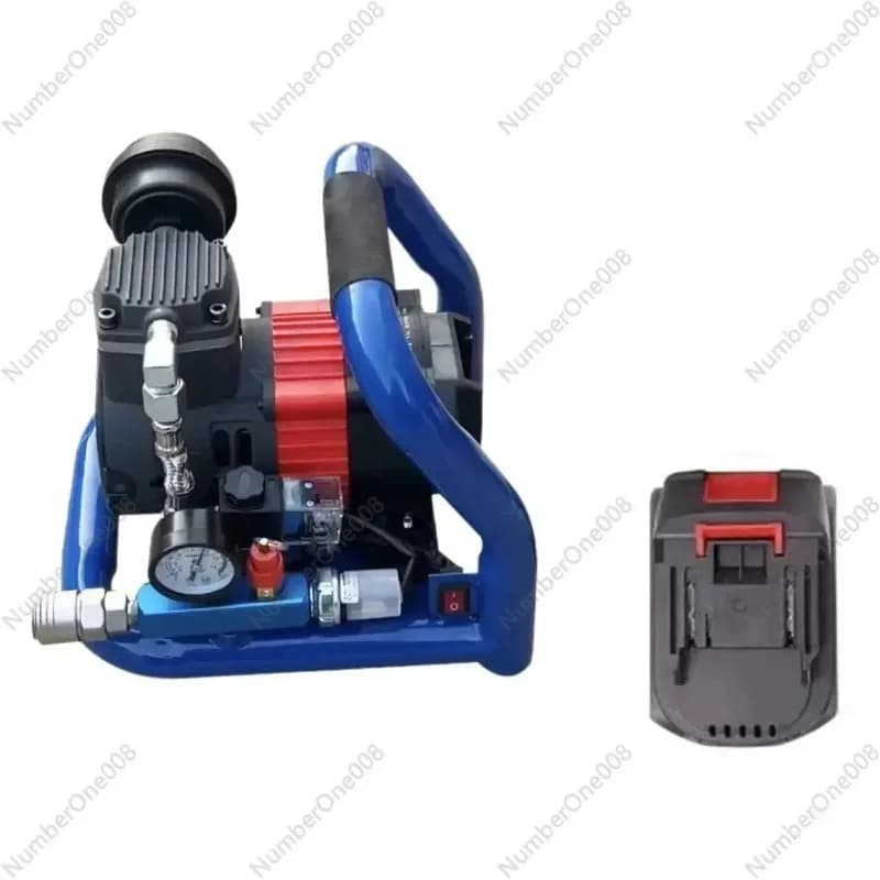 Compressão de ar portátil com bateria de lítio, bomba de ar sem fio de 12V