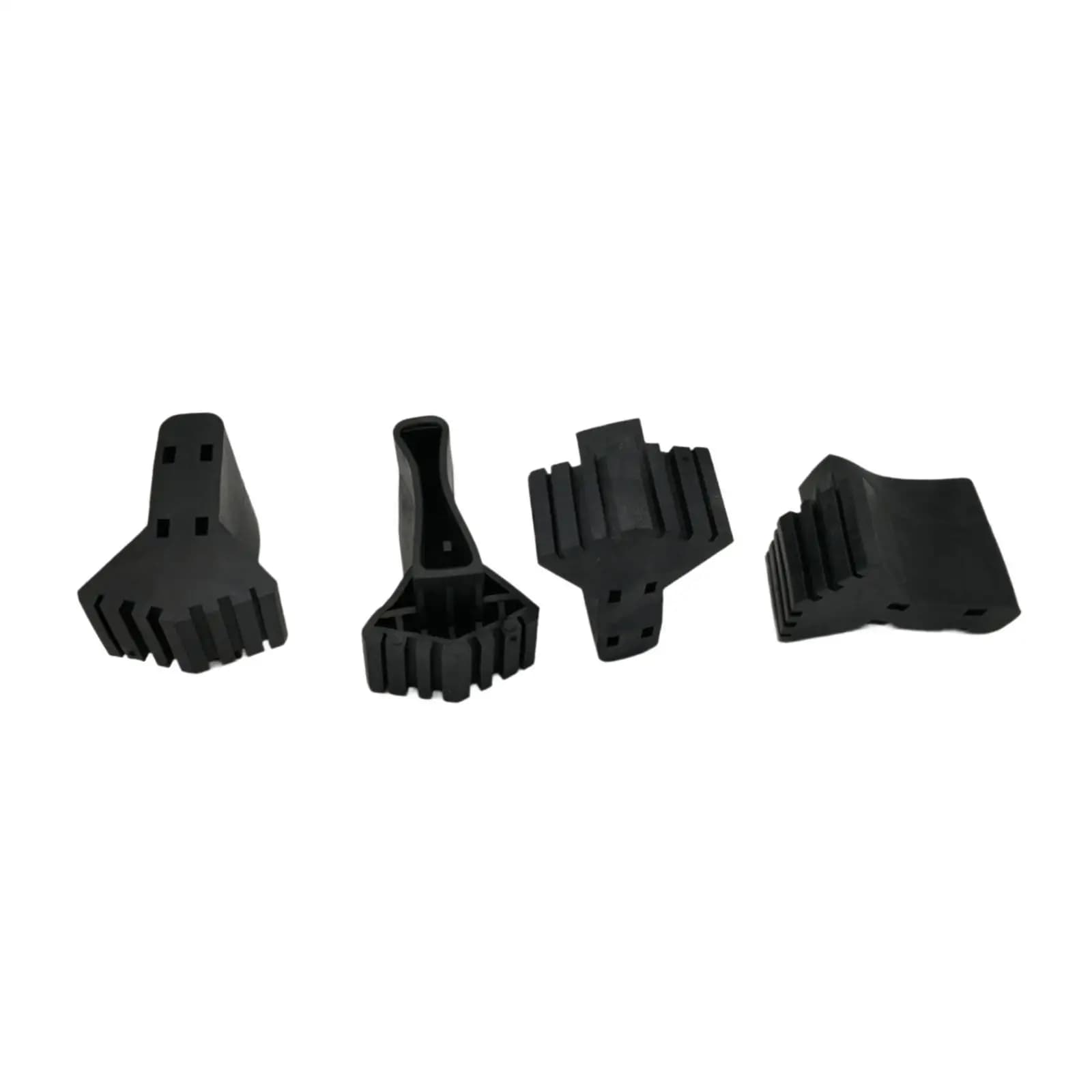 Kit 4 peças capa preta antiderrapante para pé de escada profissional em borracha resistente