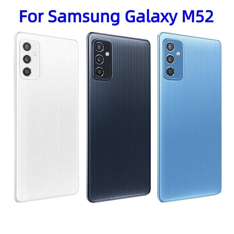 Capa traseira da bateria para samsung galaxy m52 5g SM-M526N m526b m526br capa traseira peças de reparo porta da bateria