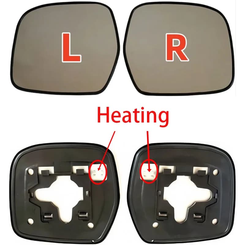 Espelho retrovisor convexo aquecido para Toyota Prado 90 95 SE