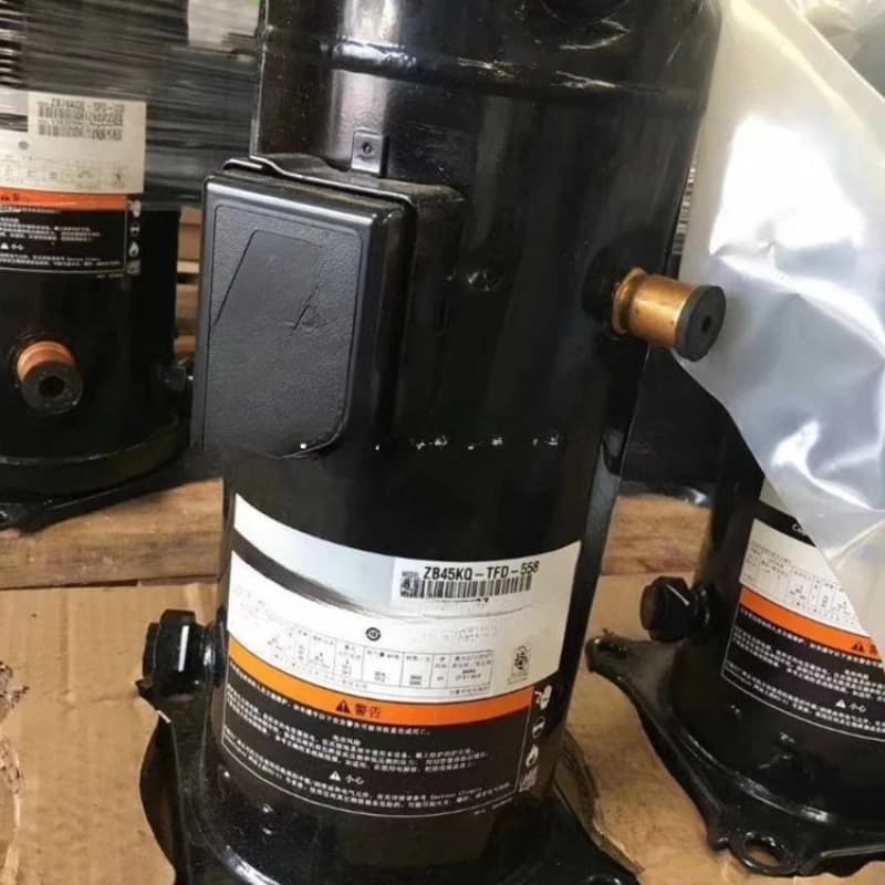Compressor scroll totalmente fechado ZB95KQ-TFD-55, preto, para refrigeração industrial