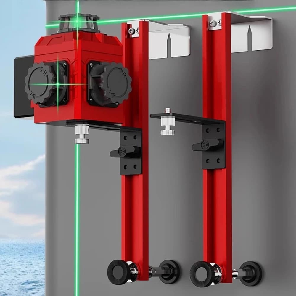 Suporte universal de montagem na parede para nível de laser, suporte multifuncional ajustável para rotação, suporte de nivelamento a laser