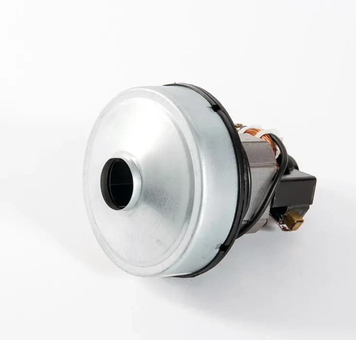 Motor para aspirador de pó SC861 SC861A SA2801 600W vista lateral com carcaça metálica cinza e preto