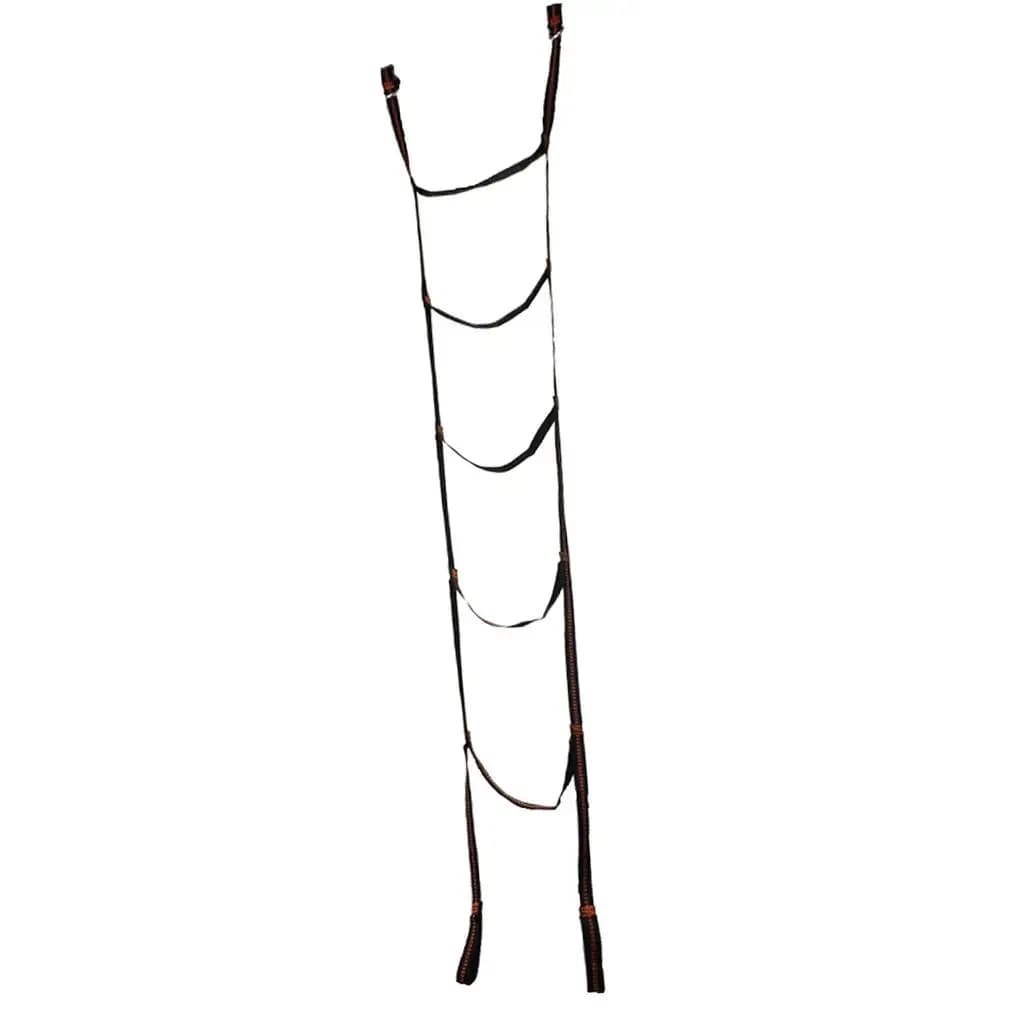 Escada de escalada de corda para crianças e adultos, balanço suspenso para playground, escada de corda multidegraus para uso interno e externo.