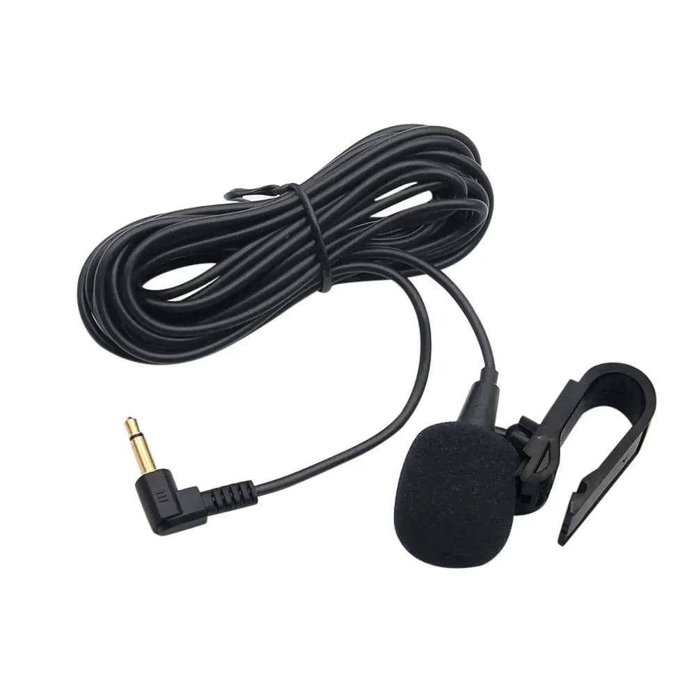 3.5mm Mono Cotovelo Jack Car GPS Bluetooth-compatível Navegador Microfone Omnidirecional Amplificador Externo Microfone 300cm