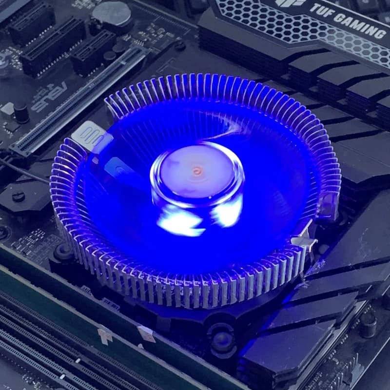 Ventilador de refrigeração LED para CPU refrigerado a ar para Intel LGA 1151 1150 1155 1156 1700 1366 1200 X79 X99 2011 AMD AM3 AM4 AM5 Ventilador
