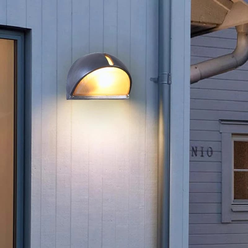 Retro ao ar livre conduziu a lâmpada de parede e27 industrial do vintage ip65 à prova dip65 água arandela teto vidro banheiro jardim varanda luminária parede