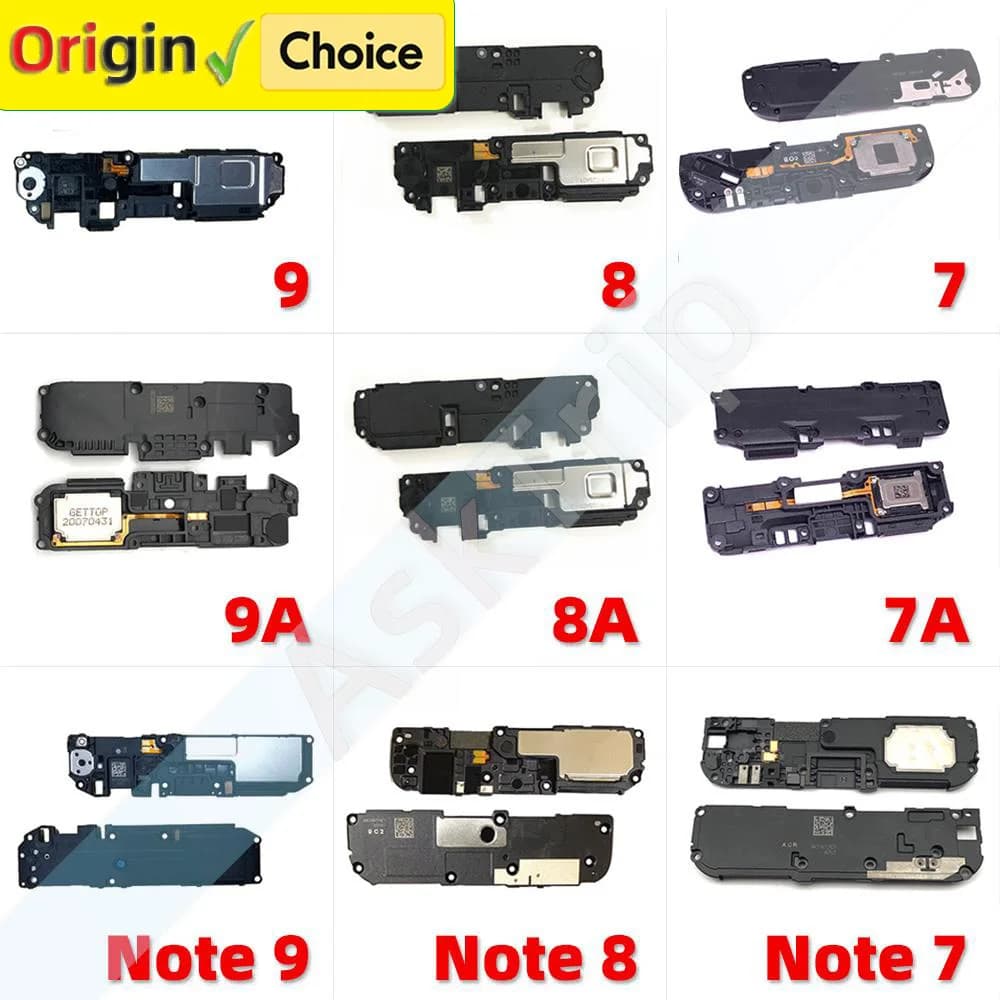 Peças de substituição para alto-falante inferior Xiaomi Redmi Note 7, 8, 9, 7A, 8A, 9A, 8T, 9T, 9S Pro Plus