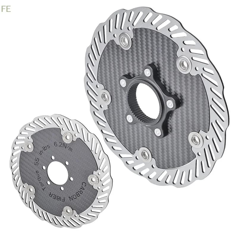 Disco de Freio de Fibra de Carbono 140/160mm, Design Leve e de Alta Resistência, Peças de Substituição para Bicicleta de Estrada, Acessórios de Ciclismo, 1 Unidade