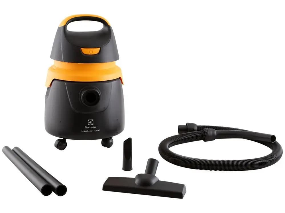 Aspirador de Pó e Água Electrolux AQP20 Acqua Power 1400W - 220V, preto e amarelo com acessórios