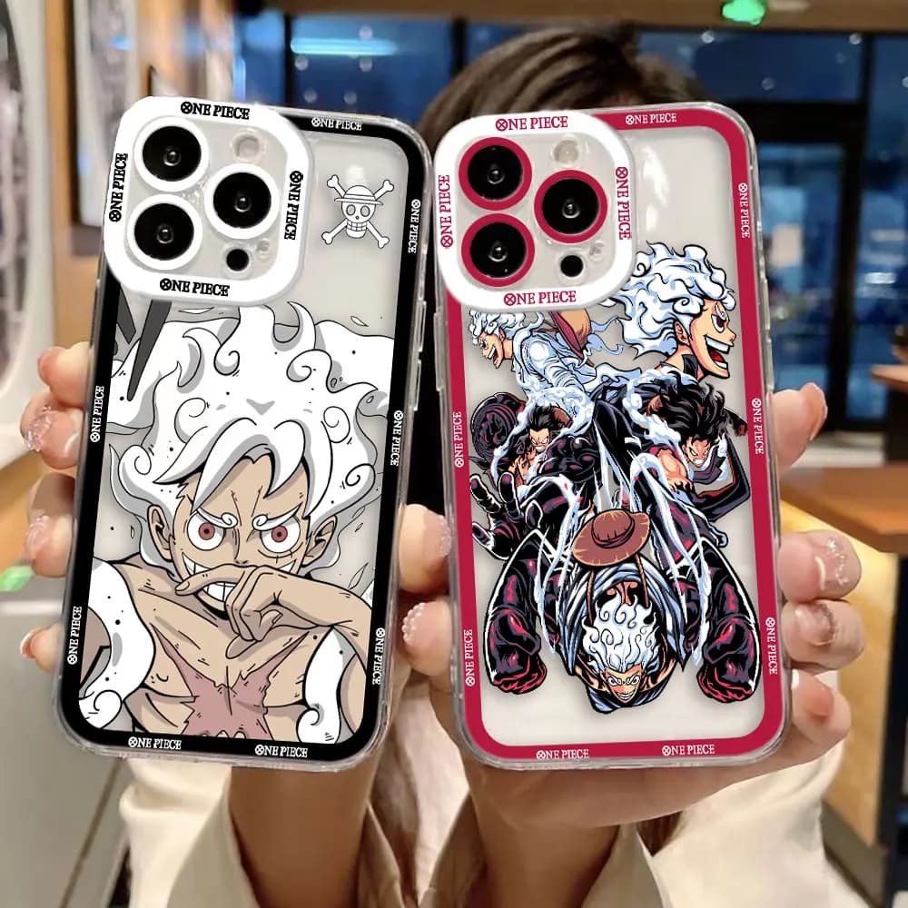Capa de telefone transparente One Piece para Xiaomi Redmi Note