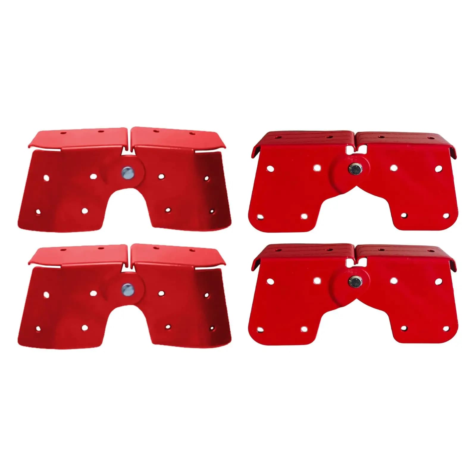 Peças de metal vermelho dobráveis com dobradiças para kit de escadas retráteis