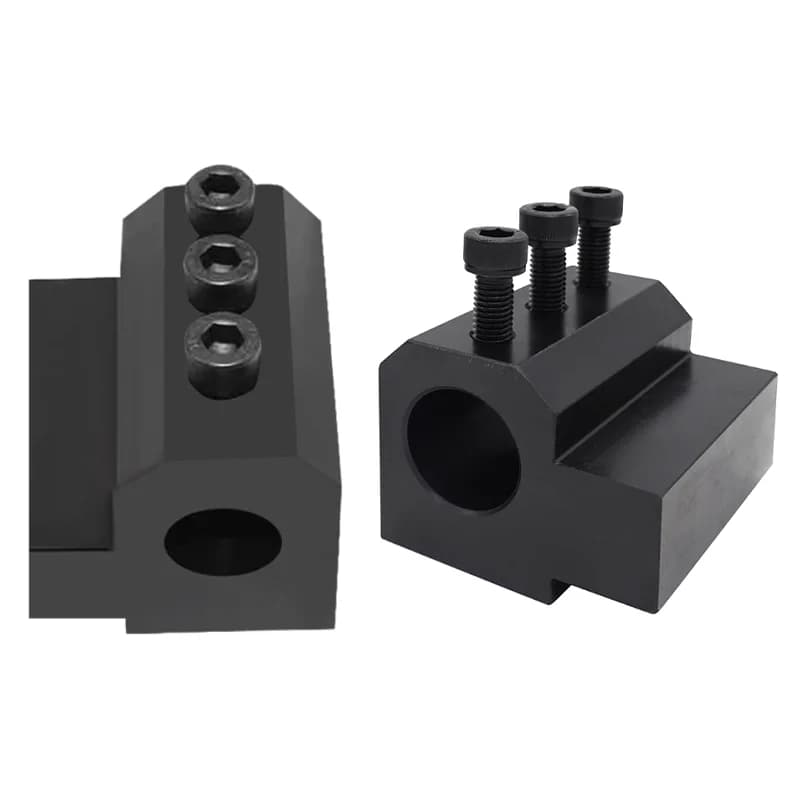Suporte de ferramenta preto para torno CNC SBHA com três parafusos de fixação para hastes de 20 a 40mm