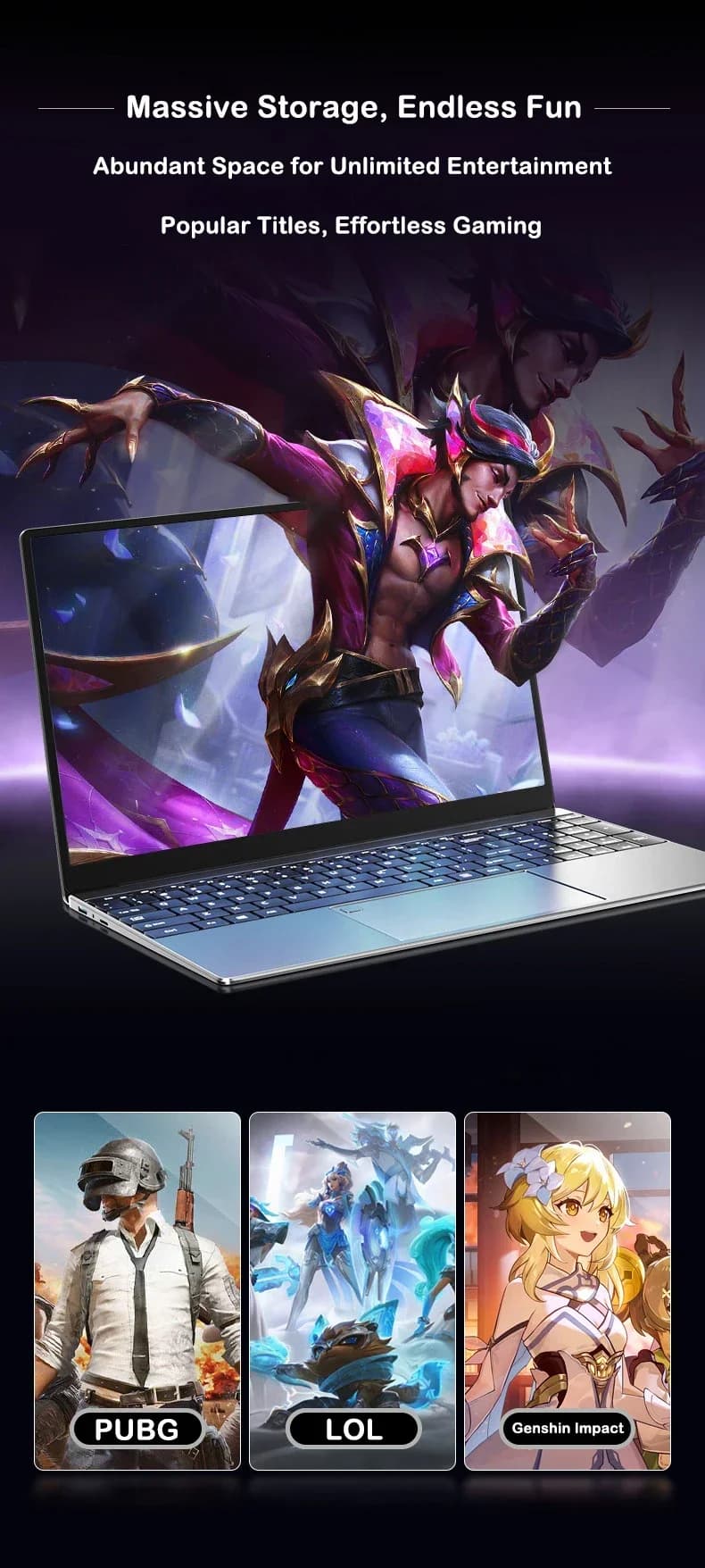 Notebook Empresarial Portátil 2026 de 14.1 Polegadas Ultrafino com Windows 11, Intel i9-9880H, 16GB/32GB de RAM DDR4 e SSD de 2TB