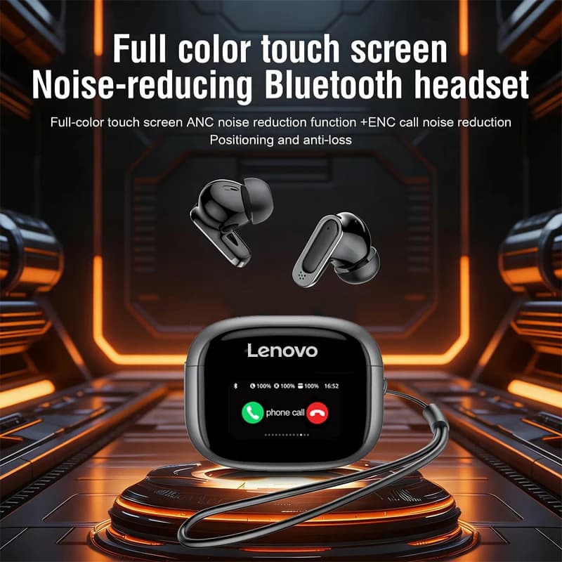 Fones de ouvido sem fio Lenovo V11 TWS com cancelamento de ruído e microfone