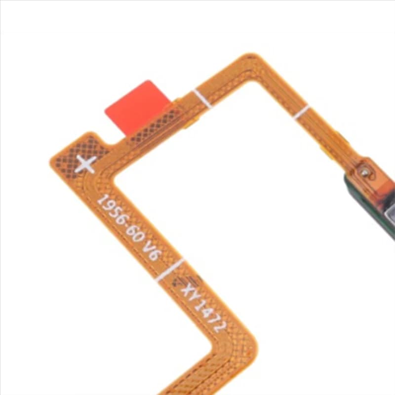 Cabo flexível amarelo com marcações e código para sensor de impressão digital Xiaomi Redmi K50 Gaming