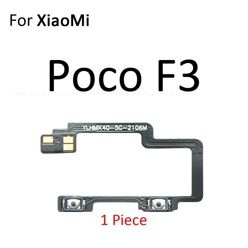 Cabo flexível botão volume e power Xiaomi Poco F3 preto compatível original