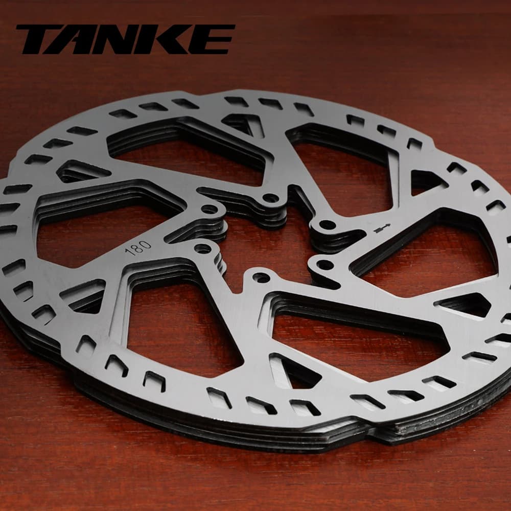 Rotors de freio a disco para bicicleta MTB TANKE em aço inoxidável com 180mm