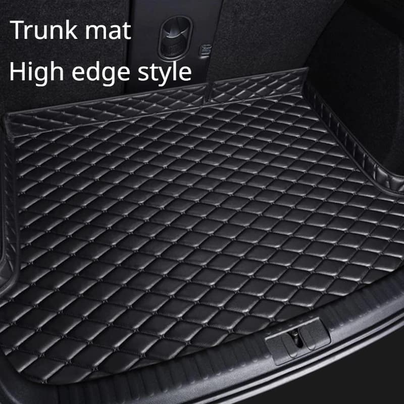 Tapetes personalizados de couro PU para porta-malas de carro, para BMW Série 5 G30 G31 G38 F10 F11 F18 Detalhes internos Acessórios para carro Tapete Todos os modelos