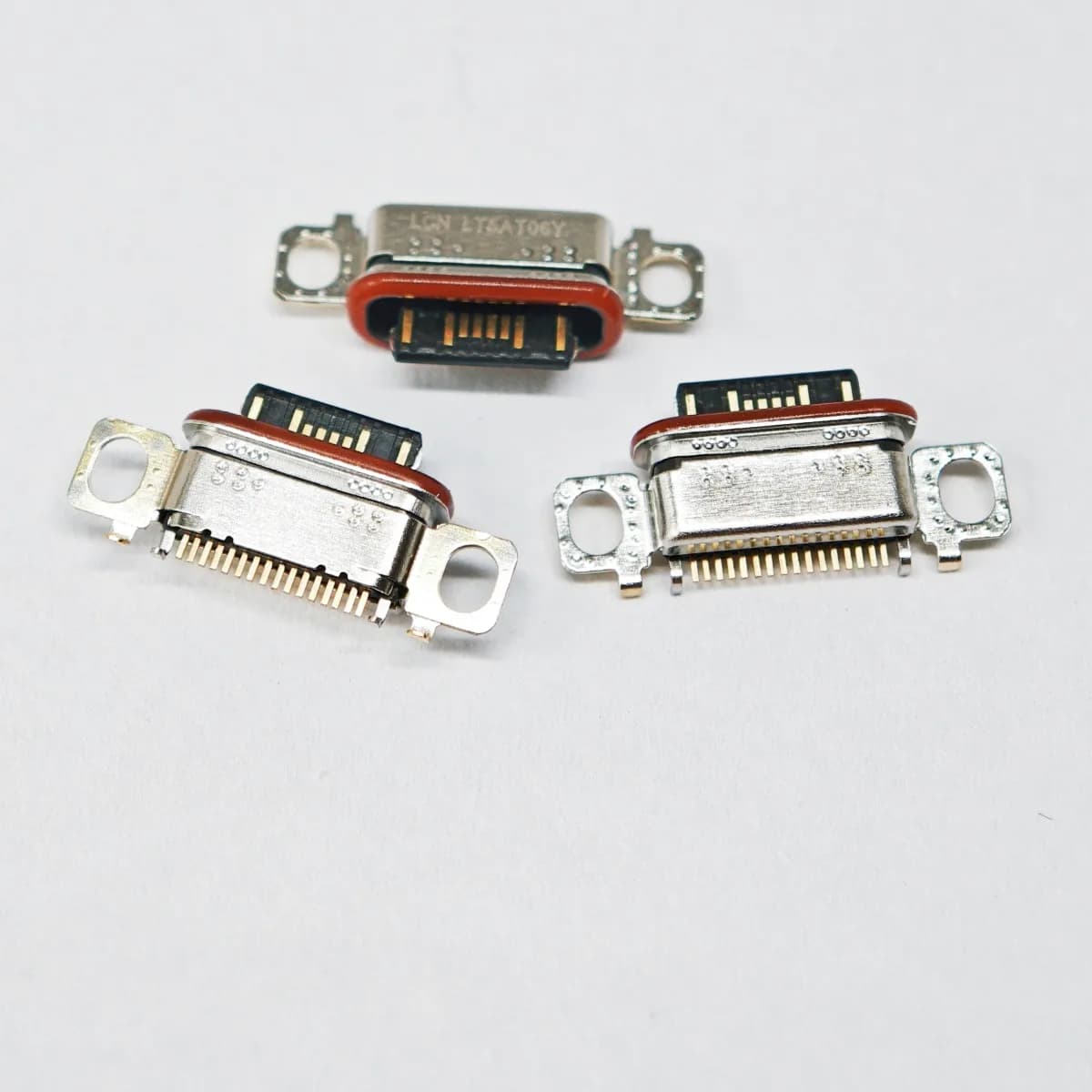 Conector USB de carregamento para Xiaomi Redmi K80 Pro Ultra Turbo 4 Note 14 Pro+ com estrutura metálica e pinos dourados