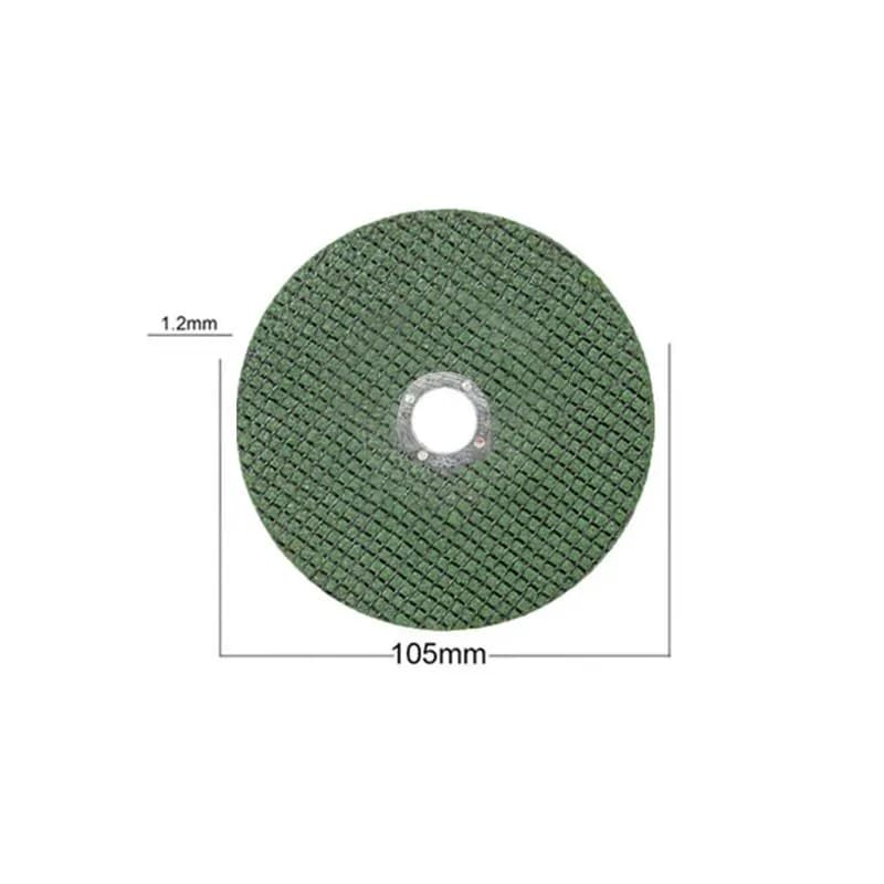 10 lâminas de corte de metal verde para rebarbadora, 107mm, 4 pol, disco de lixamento, roda especial
