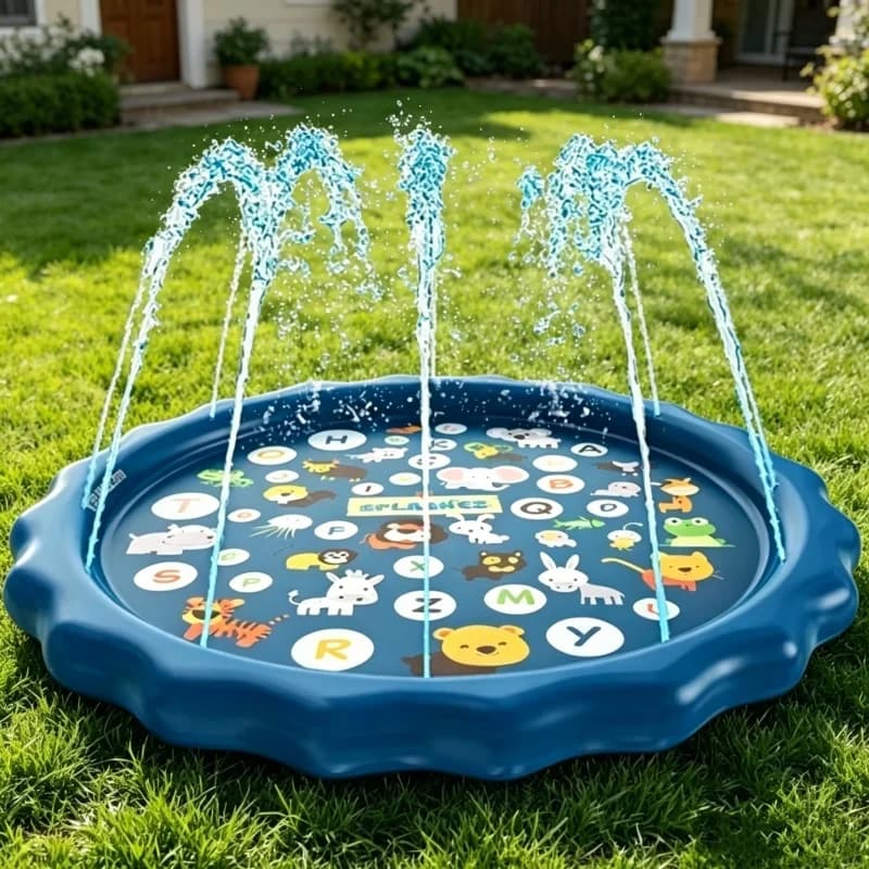 Tapete inflável de água infantil gigante para praia e piscina