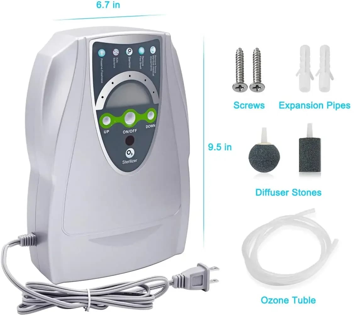 Gerador de ozônio 220 V 110 V 12 V Esterilizador purificador de Ar Purificação de Preparação de Alimentos Frutas Legumes Água Ozonizador Ionizator
