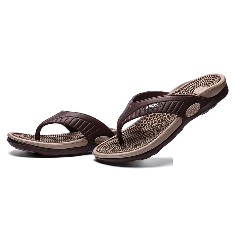 Homens massagem flip flops eva chinelos verão respirável sapatos de praia sandálias homens flip flops respirável mais tamanho grande chinelo 46