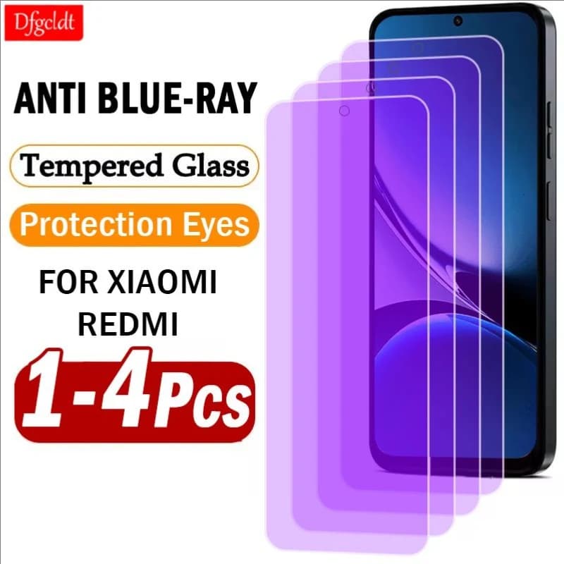 Vidro temperado anti luz azul para Xiaomi Redmi - Proteção contra raios azuis